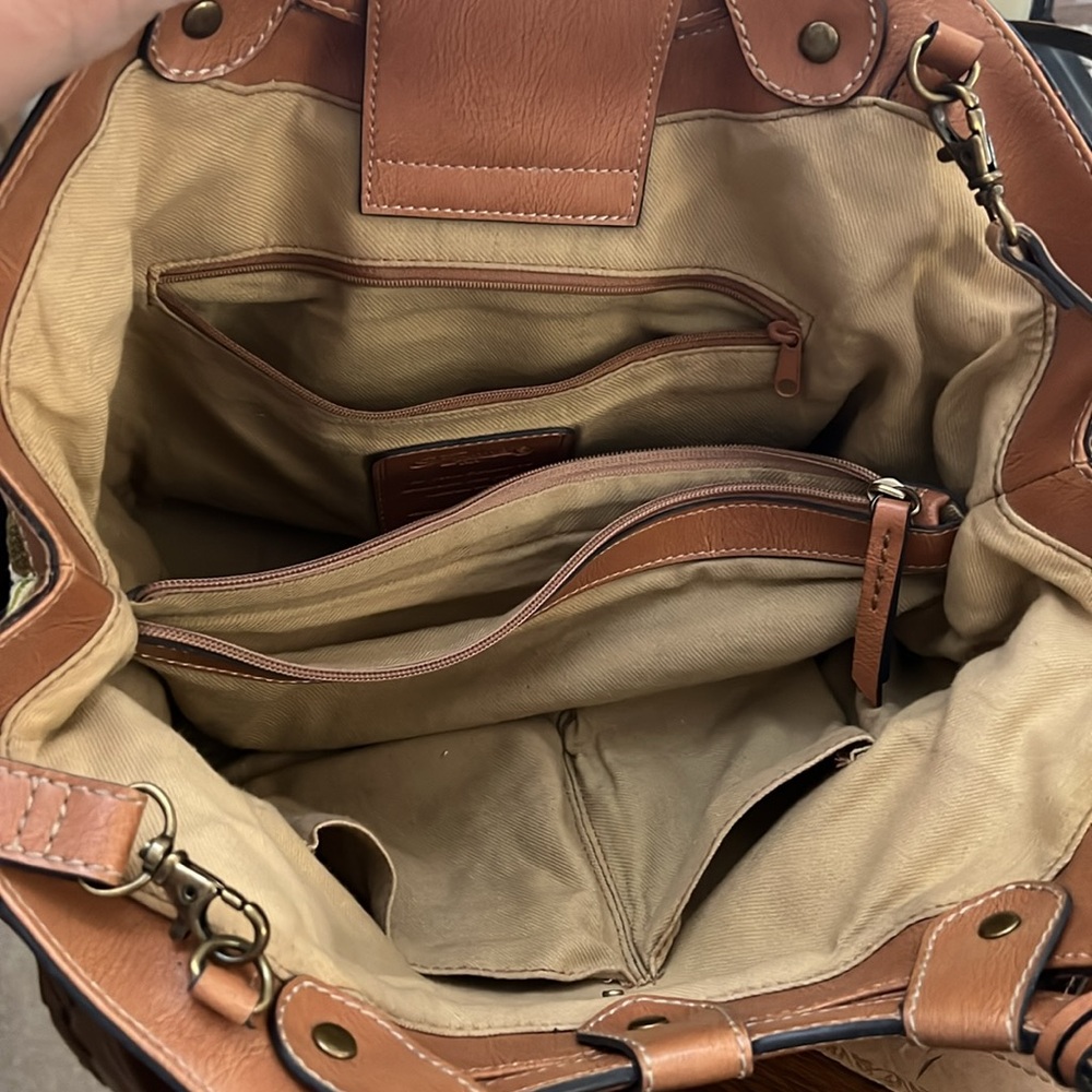 Fossil Hawaiian Print Bag With Original Key And L… - image 7